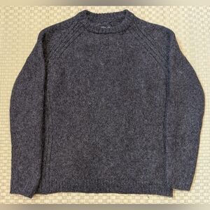 Nau Andiamo 100% Superfine Alpaca Crew Neck Sweater Gray Men's Size XL